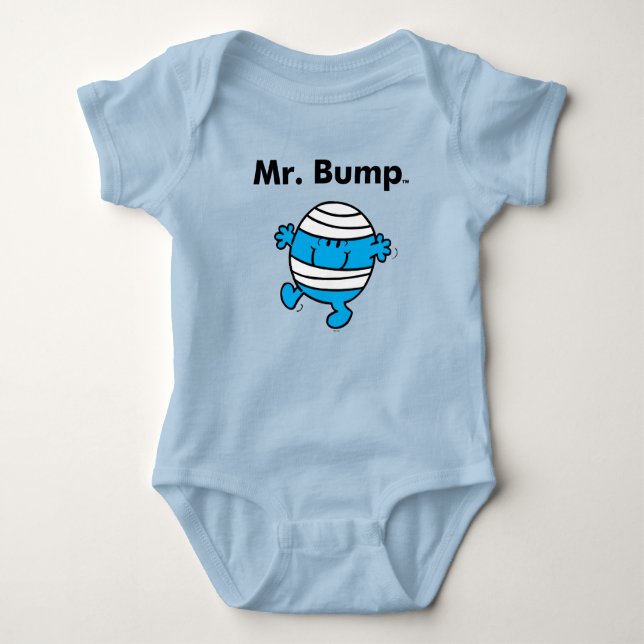 Mr. Men | Mr. Bump is a Clutz Baby Bodysuit (Front)