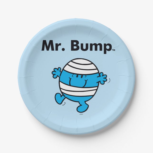 Mr. Men | Mr. Bump is a Clutz Paper Plates (Front)