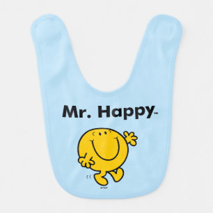 Mr. Men Mr. Happy Is Always Happy Bib
