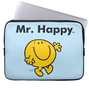Mr. Men Mr. Happy Is Always Happy Laptop Sleeve