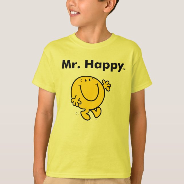 Mr. Men | Mr. Happy Is Always Happy T-Shirt (Front)
