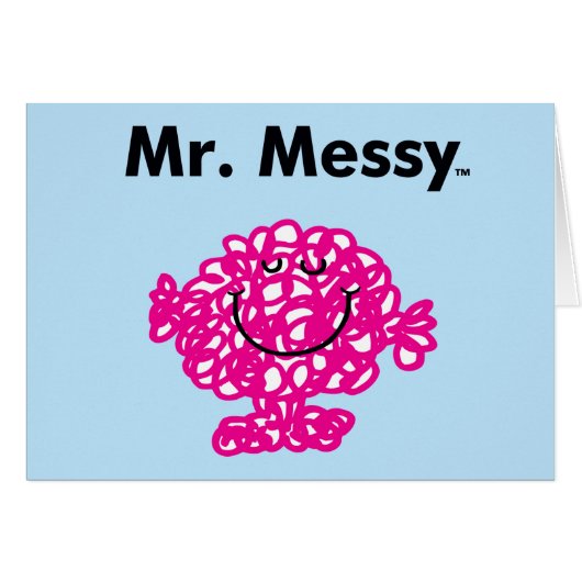 Mr. Men | Mr. Messy Is Cute, But Messy Cards (Front Horizontal)