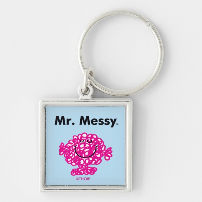 Mr. Men | Mr. Messy Is Cute, But Messy Keychain (Front)
