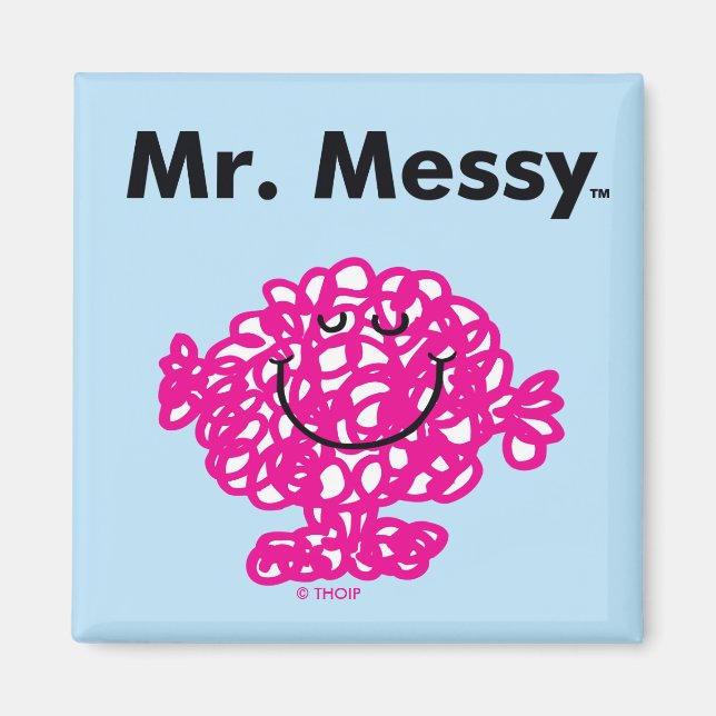 Mr. Men | Mr. Messy Is Cute, But Messy Magnet (Front)