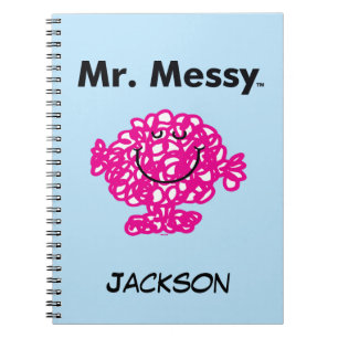 Mr. Men Mr. Messy Is Cute, But Messy Notebook