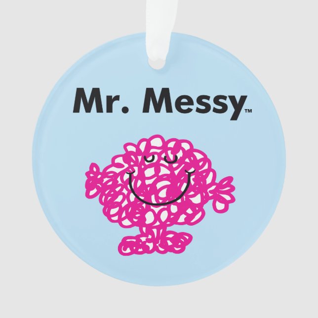 Mr. Men | Mr. Messy Is Cute, But Messy Ornament (Front)