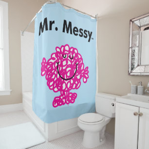 Mr. Men Mr. Messy Is Cute, But Messy Shower Curtain