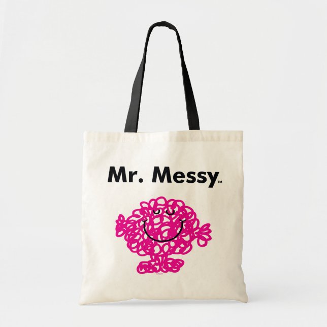 Mr. Men | Mr. Messy Is Cute, But Messy Tote Bag (Front)