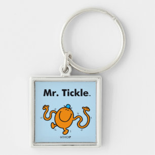 Mr. Men Mr. Tickle Will Tickle Keychain