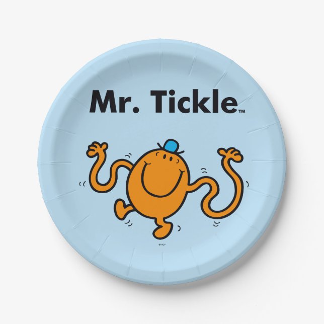 Mr. Men | Mr. Tickle Will Tickle Paper Plates (Front)