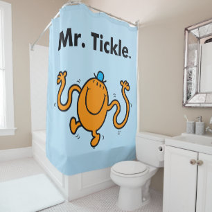 Mr. Men Mr. Tickle Will Tickle Shower Curtain