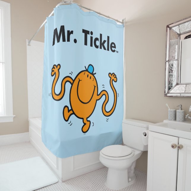 Mr. Men | Mr. Tickle Will Tickle Shower Curtain (In Situ)