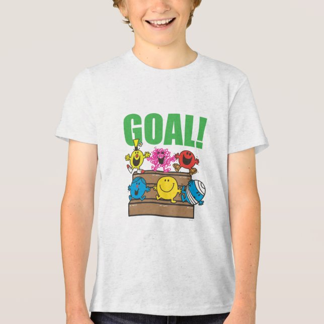 Mr. Men Soccer Fans | Goal Tri-Blend Shirt (Front)