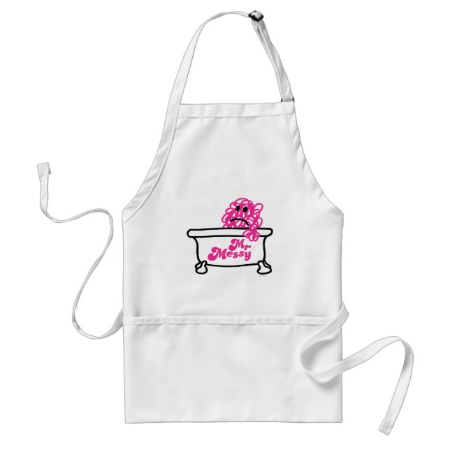 Mr. Messy | Bathtub Logo Adult Apron (Front)