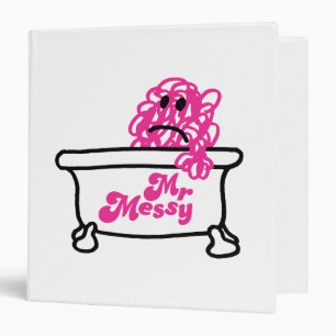 Mr. Messy   Bathtub Logo Binder