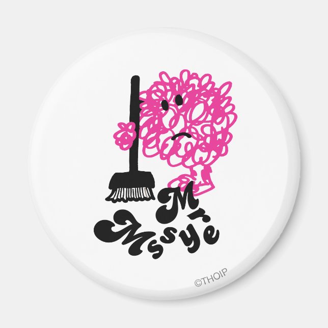 Mr. Messy | Broom & Name Magnet (Front)