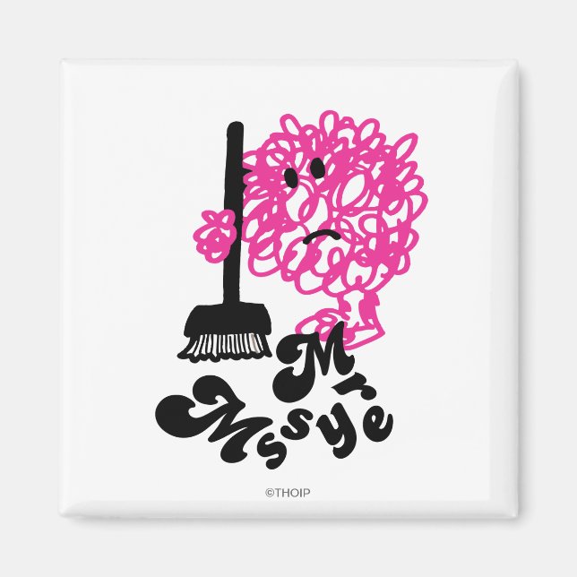 Mr. Messy | Broom & Name Magnet (Front)