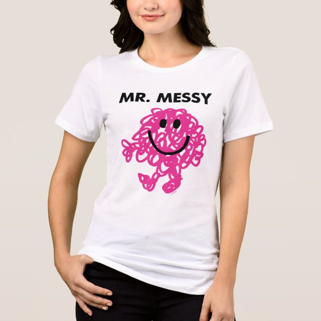 Mr. Messy | Classic Pose Tri-Blend Shirt (Front)