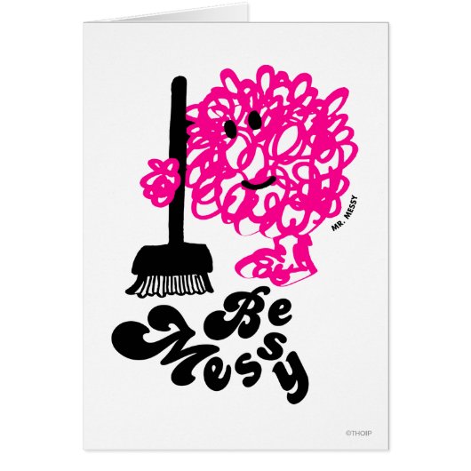 Mr. Messy Cleaning Up Cards (Front)