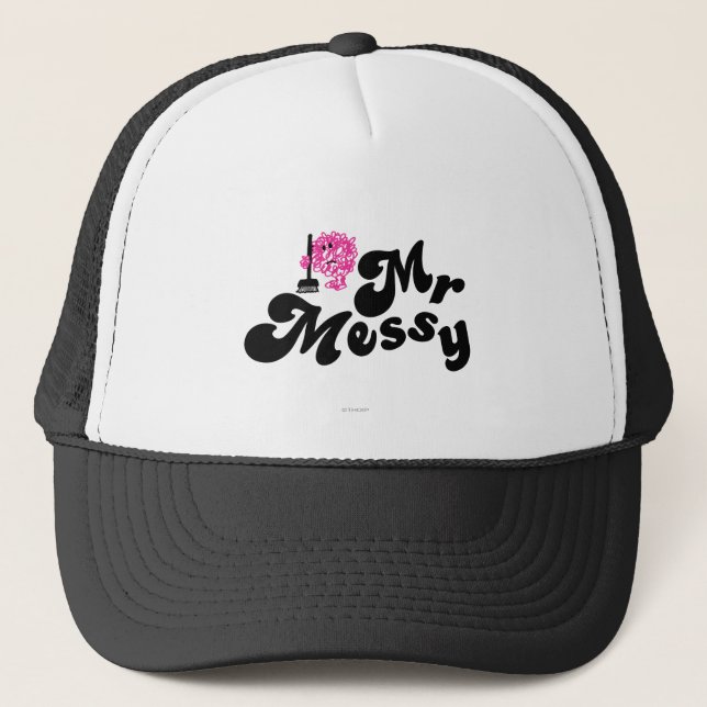 Mr. Messy | Cleaning With Broom Trucker Hat (Front)