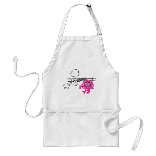 Mr. Messy & Two Pigs Adult Apron (Front)