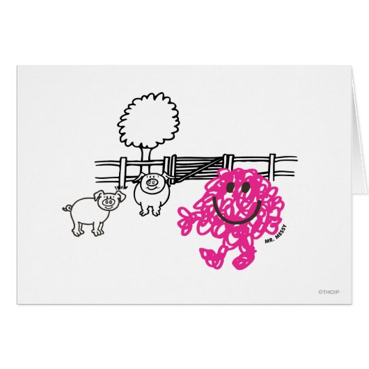 Mr. Messy & Two Pigs Cards (Front Horizontal)