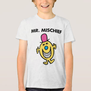 Mr. Mischief   Smiling Gleefully Tri-Blend Shirt