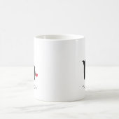 Mr Modern Black Script Personalized Wedding Coffee Mug (Center)