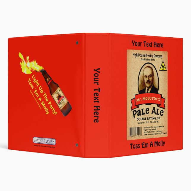 Mr. Molotov's Pale Ale 3 Ring Binder (Background)