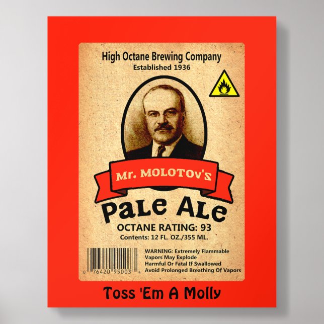 Mr. Molotov's Pale Ale Acrylic Photo Tile (Front Set)