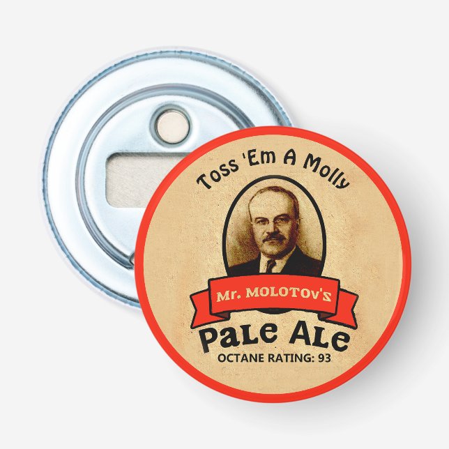 Mr. Molotov's Pale Ale Bottle Opener (Front)