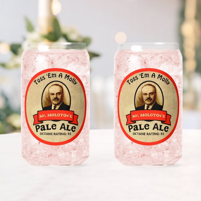 Mr. Molotov's Pale Ale Can Glass (Insitu (Wedding))
