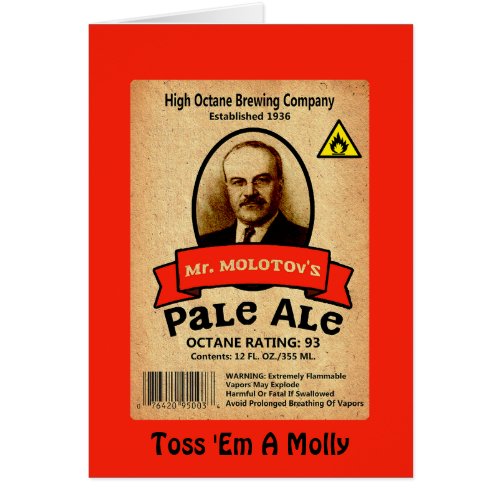 Mr Molotovs Pale Ale Label