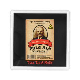 Mr. Molotov's Pale Ale Label Acrylic Tray