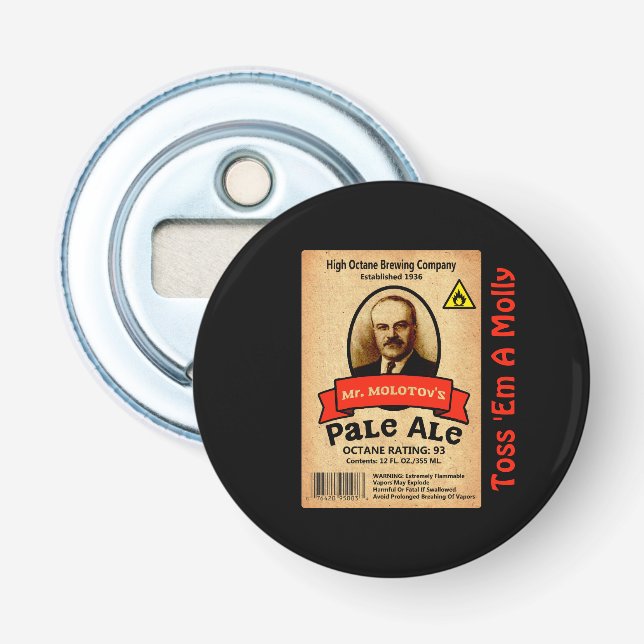 Mr. Molotov's Pale Ale Label Bottle Opener (Front)