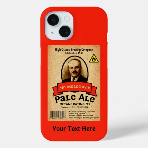 Mr Molotovs Pale Ale Label Case_Mate iPhone Case