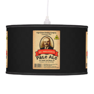 Mr. Molotov's Pale Ale Label Ceiling Lamp