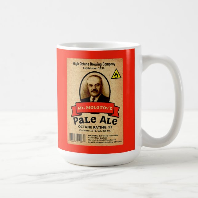 Mr. Molotov's Pale Ale Label Coffee Mug (Right)