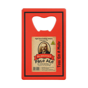 Mr. Molotov's Pale Ale Label Credit Card Bottle Opener