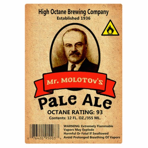 Mr Molotovs Pale Ale Label Cutout