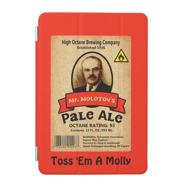 Mr. Molotov's Pale Ale Label iPad Mini Cover (Front)