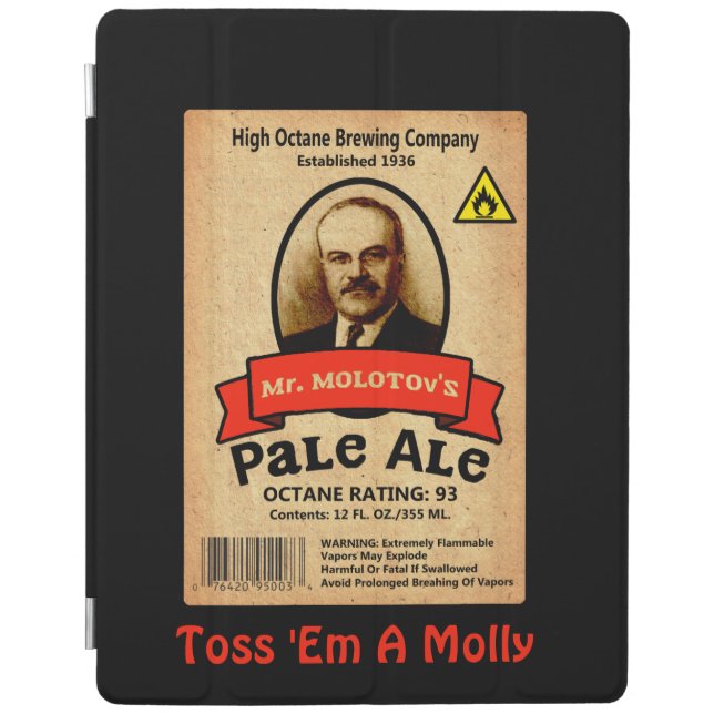 Mr. Molotov's Pale Ale Label iPad Smart Cover (Front)