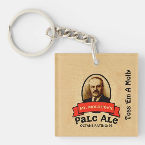 Mr Molotovs Pale Ale Label Keychain
