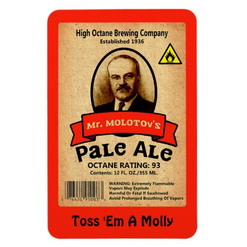 Mr Molotovs Pale Ale Label Magnet