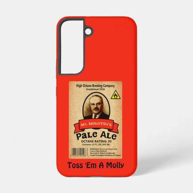 Mr. Molotov's Pale Ale Label Samsung Galaxy Case (Back)