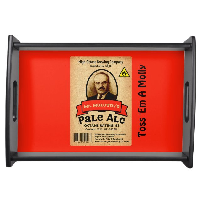 Mr. Molotov's Pale Ale Label Serving Tray (Front)