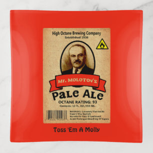 Mr. Molotov's Pale Ale Label Trinket Tray