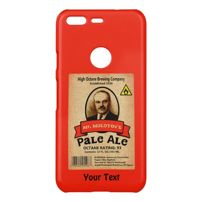 Mr. Molotov's Pale Ale Label Uncommon Google Pixel Case (Back)