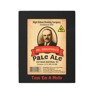 Mr. Molotov's Pale Ale Metal Print