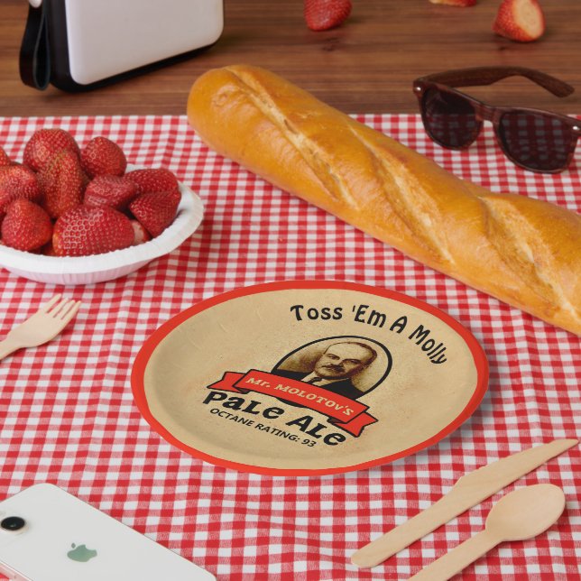 Mr. Molotov's Pale Ale Paper Plates (Picnic)